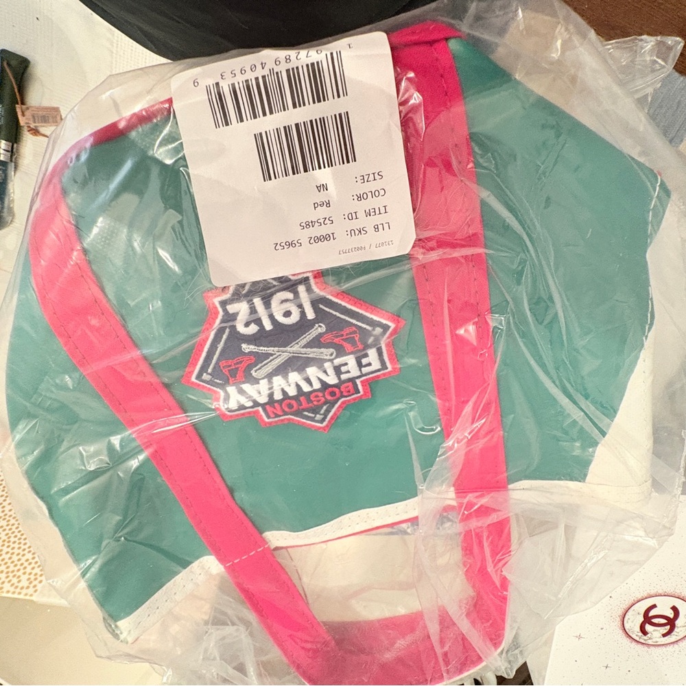 Green and Red LL Bean Fenway Park Tote Bag
